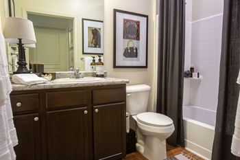 Spacious bathrooms